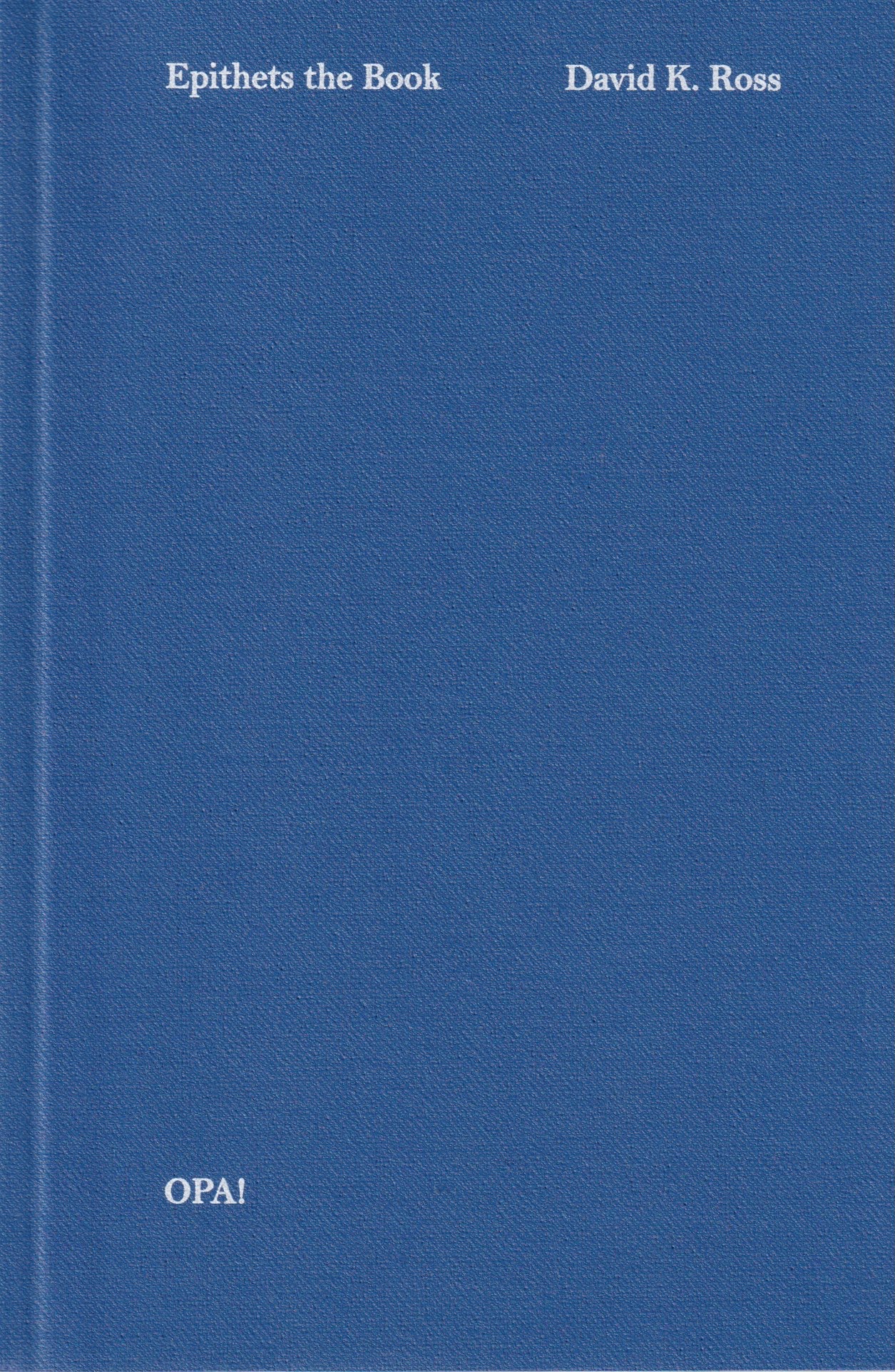 Epithets the Book