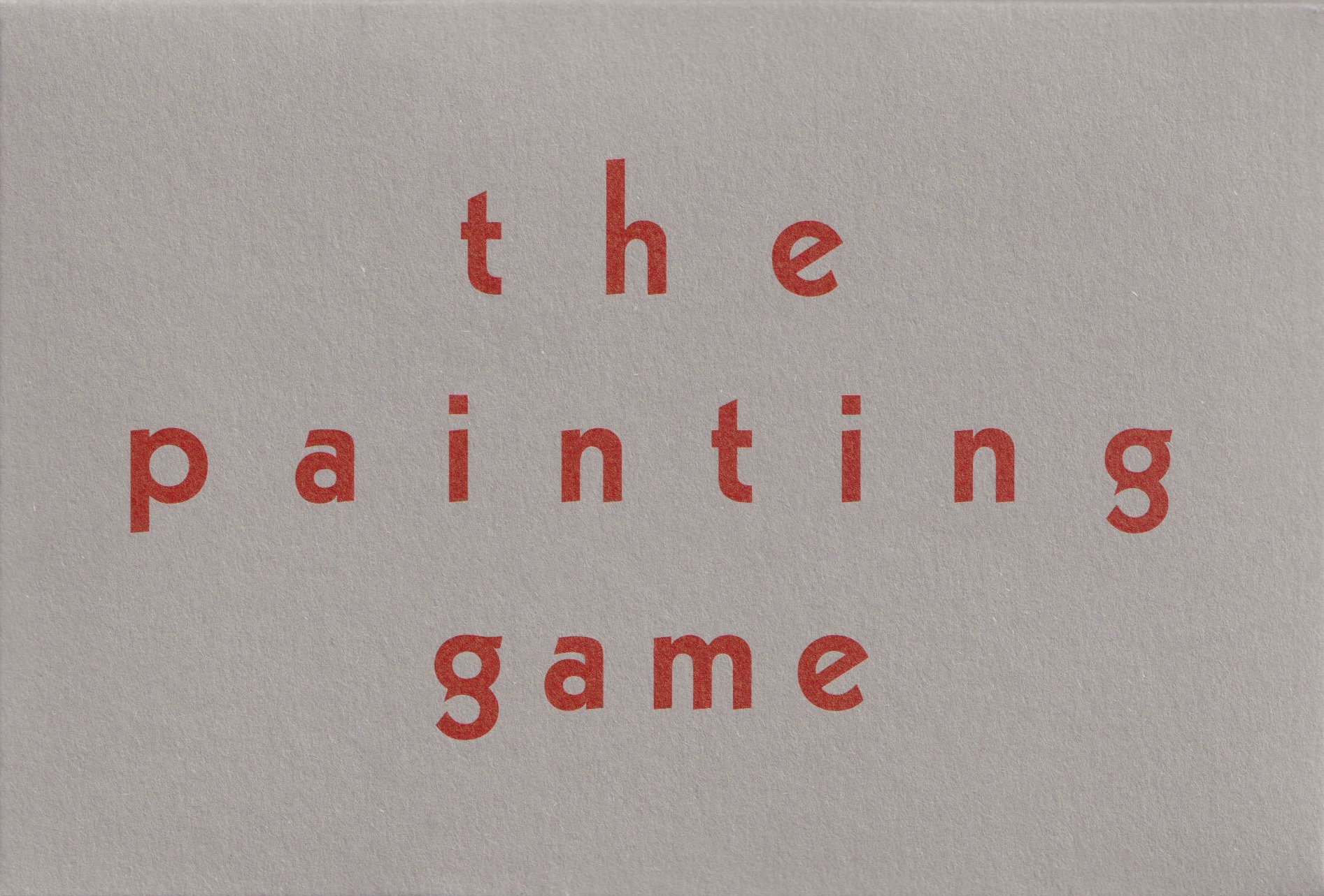 The Painting game